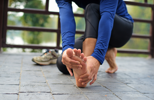 Runner with pain due to a neuroma